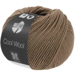 Lana Grossa Cool Wool Mélange 1508 Taupe meleret