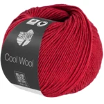 Lana Grossa Cool Wool Mélange 1501 Kirsebærrød meleret