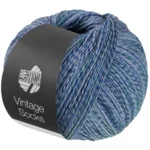Lana Grossa Vintage Socks 1017 Lysegrå/jeans/blålilla/grågrøn meleret