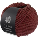 Lana Grossa Cool Wool Superbig 222 Vinrød meleret