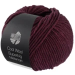 Lana Grossa Cool Wool Superbig 221 Sortrød meleret