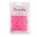 LindeHobby Beads 06 Hindbær pink