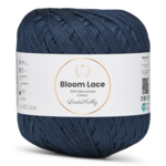 LindeHobby Bloom Lace Mercerized Cotton 17 Marineblå