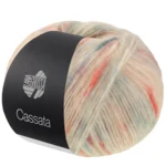 Lana Grossa Cassata 14 Creme/jade/petrol/sart grå/terrakotta
