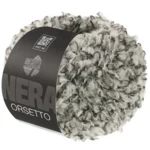 Lana Grossa Orsetto 105 Sort/Råhvid