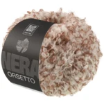 Lana Grossa Orsetto 104 Brun/Råhvid