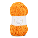 LindeHobby Fuzzy Chenille Gold Lurex 37 Orange