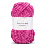 LindeHobby Fuzzy Chenille Gold Lurex 44 Lys fuchsia