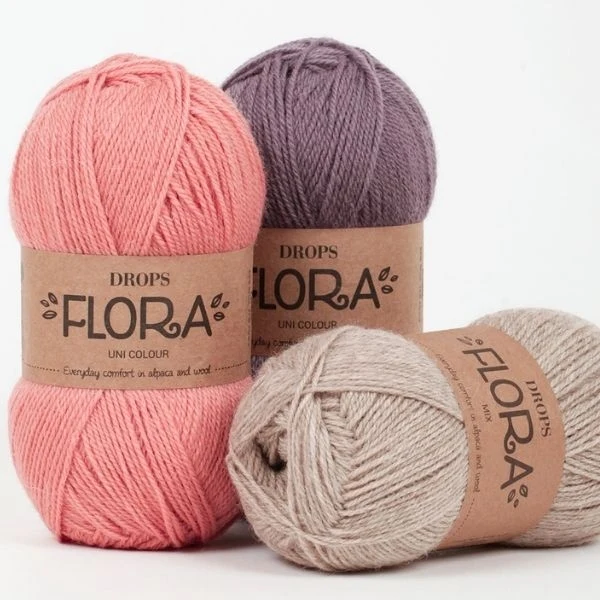Køb DROPS Flora - Spar op til på garn hos YarnLiving