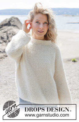 264-23 Frost Bloom Sweater by DROPS Design
