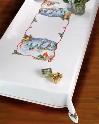 Broderikit Kirke & klokker 140 x 230 cm