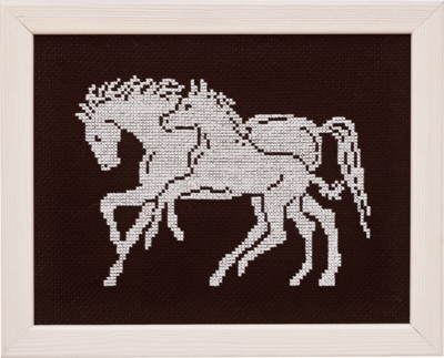 Broderikit Hest m/føl 5381 17 x 22 cm
