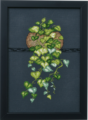Broderikit Heart Leaf Philo. 20 x 29 cm