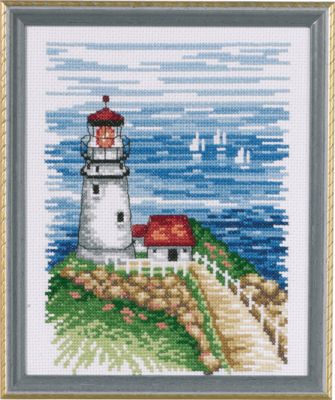 Broderikit Fyrtårn 17 x 21 cm