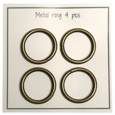 Go Handmade Metal O-ring, 4 stk, 28mm