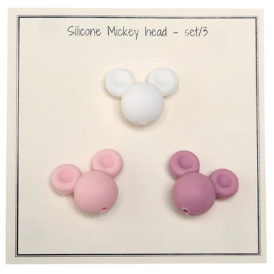 Go Handmade Silikone Perler, Mickey, 3 stk