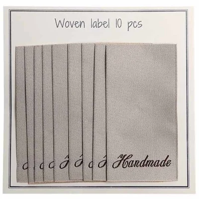Go Handmade Vævet Label, Handmade, 60 x 32 mm, 10 stk