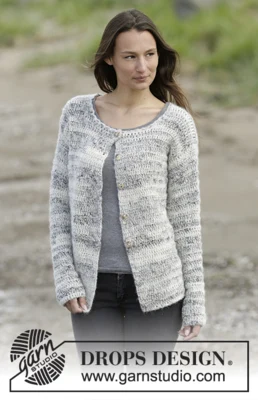 0-1255 Irish Cloud Cardigan by DROPS Design