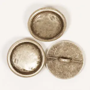 DROPS Rund sølvknap 20 mm (nr. 529)