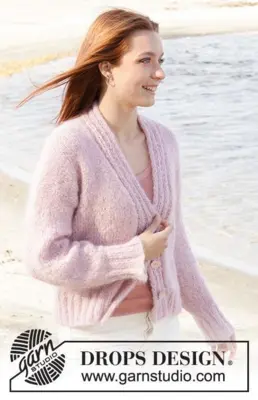 240-6 Climbing Rose Cardigan by DROPS Design