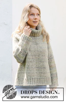 Chill Chaser Sweater / DROPS 227-35 - Free knitting patterns by DROPS Design